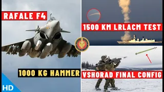 Indian Defence Updates : Rafale New Hammer,LRLACM Test,VSHORADS Final,VEM S-100 UAV,Exercise Topchi