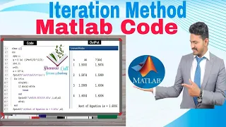 MATLAB code of Iteration Method|Fixed Point Iteration Method |Algorithm Output Table Form|Lecture 06