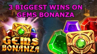 My 3 BIGGEST WINS on Gems Bonanza!