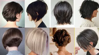 60 Pictures..!😍 Latest Woman Short Bob Haircut Stylish 2024|Woman short bob haircut.