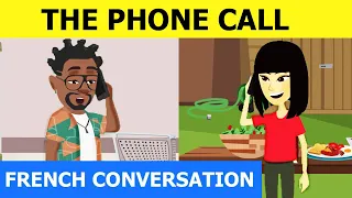 Phone call conversation in French - French conversation practice for beginners with Tama #39