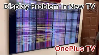 OnePlus U1S TV Display Lines Problem new TV😭| New TV Mil gaya Replace m🔥| 25Jan23 | Jainish Dagar