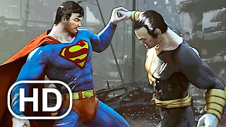 JUSTICE LEAGUE Superman Kills Black Adam Fight Scene Cinematic 4K ULTRA HD - DC Universe Online