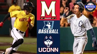 #15 Maryland vs UConn (Crazy Game!) | Winner To Super Regionals | 2022 College Baseball Highlights