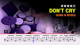 [Lv.13] Don't Cry - Guns N Roses (★★★★☆) | Pop Drum Cover