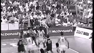 EUROBASKET '87: YUGOSLAVIA - FRANCE 88-83 (DAY 3)