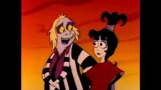 Beetlejuice cartoon - Lydia helps save Beetlejuice (episode - Pat On The Back)