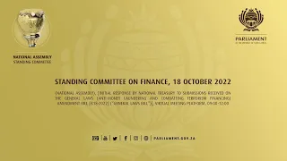 Standing Committee on Finance, 18 October 2022