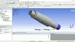 Static structural Analysis of stepped Shaft in Ansys