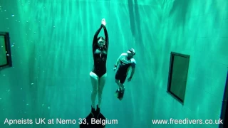 Nemo 33 freediving tank Belgium