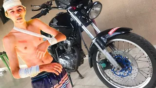 SOFRI UM ACIDENTE COM MINHA MOTO