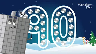 Numberblocks 90 Magic Run Special Christmas - Numberblocks Adventure | Number Counting Go Christmas