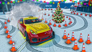 MI PRIMERA CARRERA DE DRIFT EN LA NIEVE!! IMPRESIONANTE! - GTA 5 ONLINE