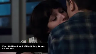 Millie bobby brown e Finn Wolfhard falando sobre seu beijo na 1° serie em Stranger Things