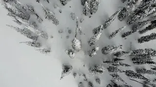 Whitefish Mountain, Montana Drone View