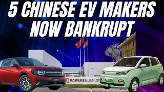 5 of China’s 91 EV makers go bankrupt with 1 losing $17 million per car sold