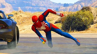 GTA 5 SPIDERMAN Ragdolls Compilation Episode 04 (Euphoria Physics Showcase)