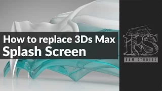 How to change 3Ds Max/ Maya splash screen (English)