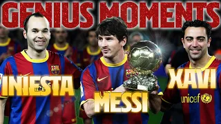 The GREATEST MESSI, XAVI & INIESTA moments (FC Barcelona Golden Trio)