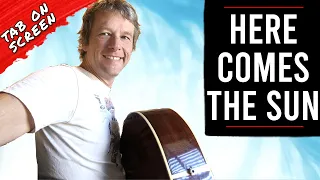 Here Comes The Sun Guitar Lesson Beatles : Tabs on Screen