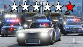 Losing Six Star Wanted Level... Things got CRAZY!! (GTA 5 Mods - Evade Gameplay)