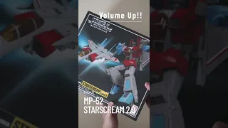 (ASMR Unboxing) MasterPiece MP-52 STARSCREAM 2.0 - Transformers G1 Ver, Movie #shorts