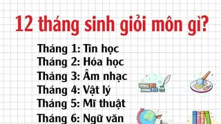 Bí Ẩn 12 Cung Hoàng Đạo Tháng Sinh Phần 10| 12 Cung Giỏi Nhất Môn Gì