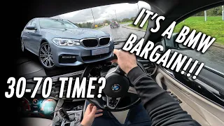 2017 BMW 540I SALOON DRIVING POV/REVIEW // A GENUINE BARGAIN?!