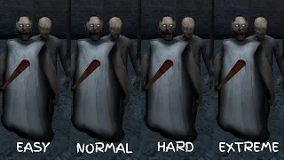 Granny 3 All Difficult Easy vs Normal vs Hard vs Extreme New update version 1.1.3