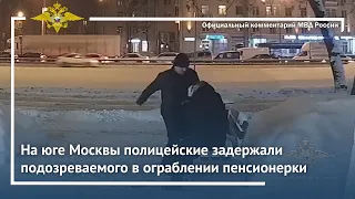 Ирина Волк: На юге Москвы полицейские задержали подозреваемого в ограблении пенсионерки