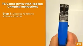 How to use an MTA manual hand tool - pn# 58074-1