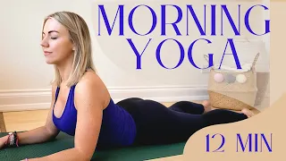 12 Min Morning Muscle Stretch, Morning Yoga //LOVE & LIGHT YOGA