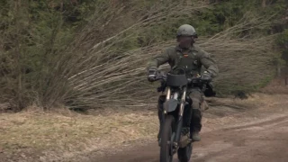 Lithuanian Special Operation Forces on motorbikes