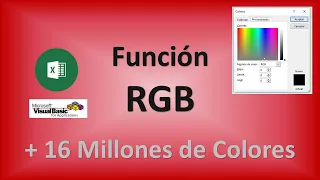 Macros Excel – VBA 25.- Formando / Mezclando Colores con Función RGB