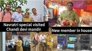 💁🏻‍♀️New member in house | Navratri special visited chandi devi mandir | AS GoodLife 2024..