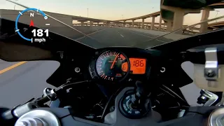 I broke my speed record on the GSXR1000.