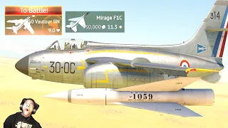 Grinding Mirage F1C using VULTURE 💥💥💥 GIGANTIC NORD MISSILES