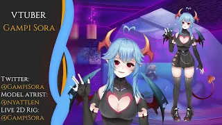 Gampi Sora Live2D Rigging Vtuber Showcase