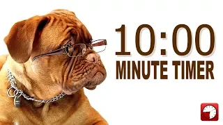 10 Minute Timer for PowerPoint and School - Alarm Sounds with Dog Bark
