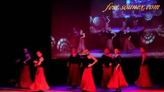 Ukraine Ethno Dance Festival "Живая вода" Фламенко Тангос-флешмоб "Nadie lo sepa" Чернигов