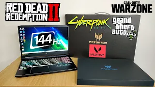 Acer Predator Helios 300 2021 - RTX 3060 105w - Unboxing & Gaming Review - Thermal Throttling 😫