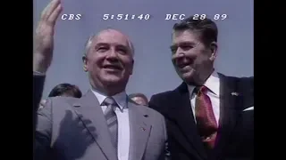 Gorbachev and Reagan in Red Square - CBS Evening News - May 31, 1988