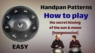 hangmassive;handpan tutorial the secret kissing of the sun & moon اموزش هنگدرام