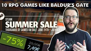 Steam Summer Sale Best Deals! - 10 RPG Games like Baldur's Gate!