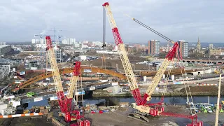 Liebherr - A special place and a special event for Liebherr LR 1750 & LR 11350 crawler cranes