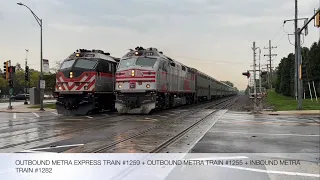 The Complete Metra Evening Rush Hour At Westmont On September 21, 2023