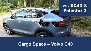 Volvo C40 Cargo Space vs. XC40 & Polestar 2