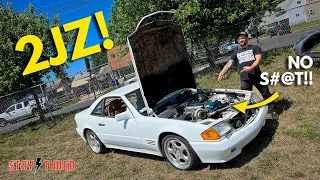 Supra Powered Benz Gets 6 Speed Manual Swap and Hits the STREETS! Tony Angelo's Stay Tuned!