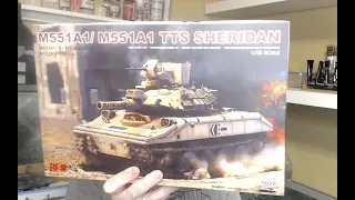 1/35 Rye Field Models RFM M551A1 Sheridan kit: A look inside the box