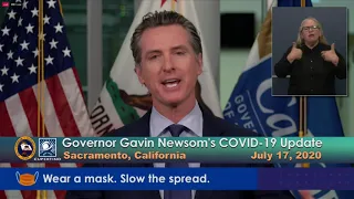 Governor Newsom's COVID-19 Update - July 17, 2020